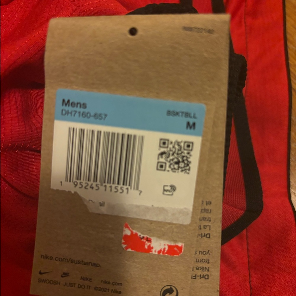 Nike Dri-Fit DNA Basketball Shorts Red/Black DH7160-657 Men's Sizes - Picture 6 of 7